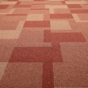 JHS Carpet Tile Collection: Triumph Random Tile - Spice